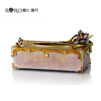 罗比·罗丹幸福鸢尾纸巾盒（长方形）